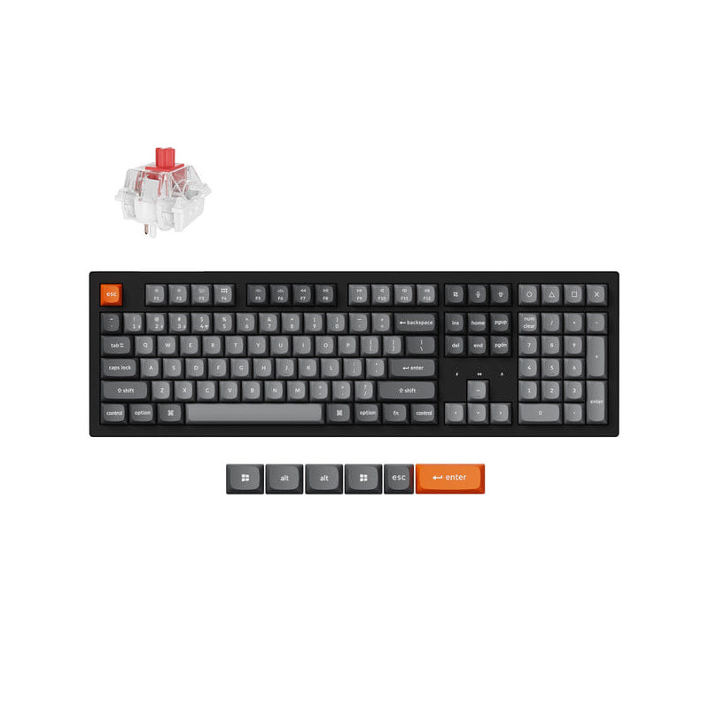 Keychron K10 Max QMK/VIA RGB Wireless Mechanical Keyboard - Red Switch