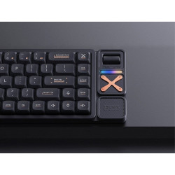 IQUNIX Magi65 Pro Low Profile Aluminum Wireless Shadow Black Mechanical Keyboard - Gold Red Switch