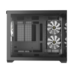Gamdias AURA GC10M V2 Micro-ATX Tempered Glass Computer Case With 3 ARGB Fans