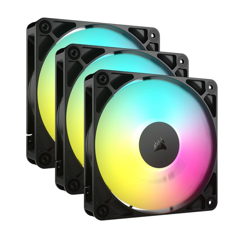 Corsair RS120 ARGB 120mm ARGB Fan - Triple Pack - Black