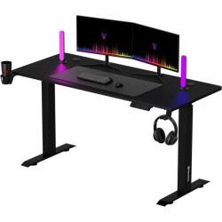 (Ex-Demo) Fantech GD914 Motorised Height Adjustable Gaming Desk - Black