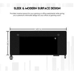 (Ex-Demo) Fantech GD914 Motorised Height Adjustable Gaming Desk - Black