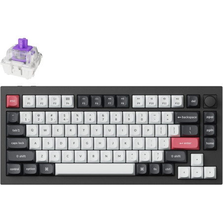 Keychron K10 V2 QMK Wireless Custom Mechanical White Backlight Keyboard - Super Red Switch