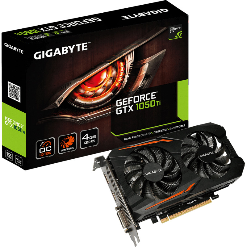 Manufacturer Refurbished Gigabyte GeForce GTX 1050 Ti OC 4G Graphics Card