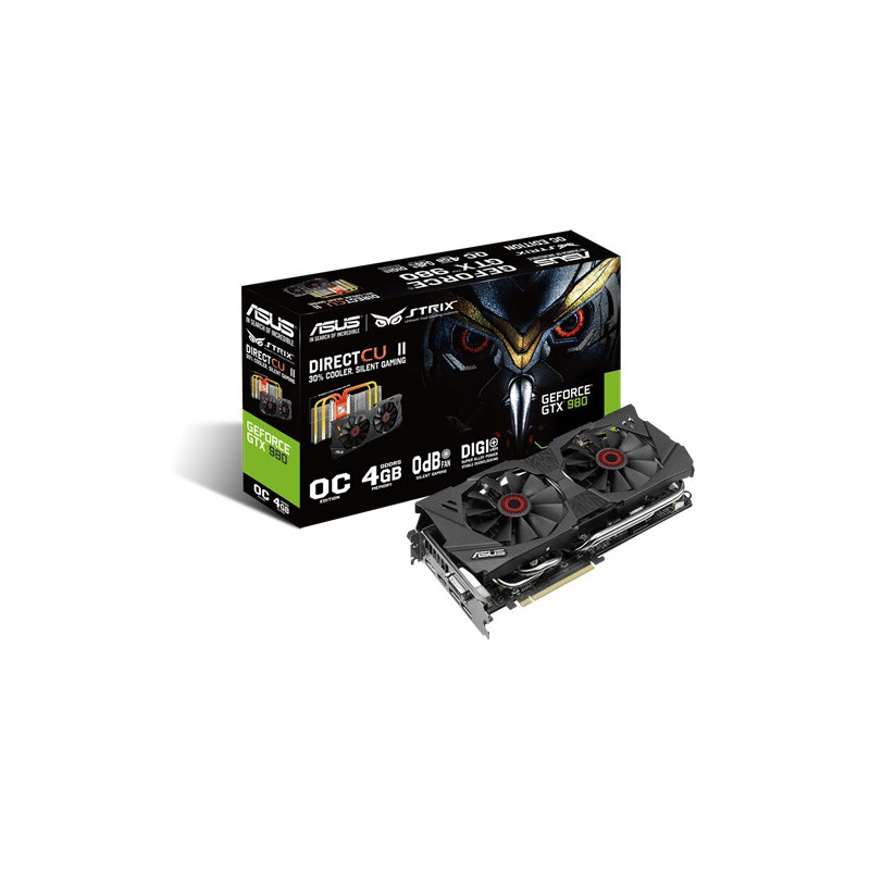 Manufacturer Refurbished ASUS STRIX-GTX980-DC2OC-4GD5,GTX980/4GB - Graphics Card Only