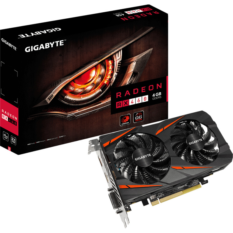 Manufacturer Refurbished Gigabyte Radeon RX 460 OC 4G Graphics Card Only