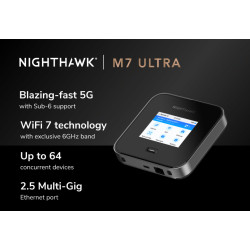 Netgear Nighthawk M7 Ultra Wifi 7 5G mmWave Mobile Hotspot Router