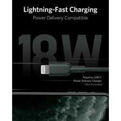 Anker 321 USB-C to Lightning Cable 1.8M - Black