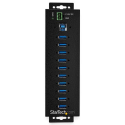 Startech 10-Port Industrial USB 3.0 Hub With Power Adapter