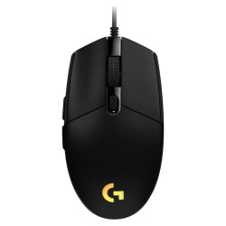 Logitech G203 LightSync RGB Colour Wave Optical Gaming Mouse - Black