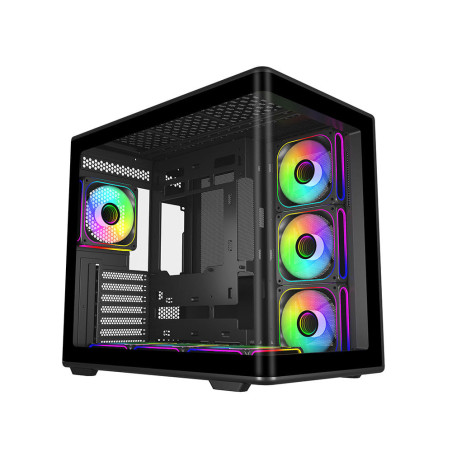 Asus PRIME AP202 Tempered Glass Micro-ATX Case - Black