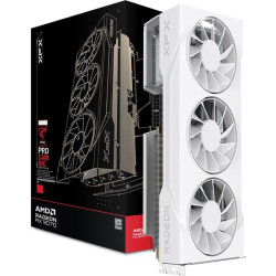 AMD XFX Swift AMD Radeon RX 9070GRE White Triple Fan Gaming Edition 12GB GDDR6 Graphics Card