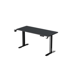 Eureka 60" L Shaped Electric Standing Desk Black Pro Right