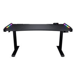 Fantech Office Desk Height Adjustable Motorised Electric Stand Gaming Table - White