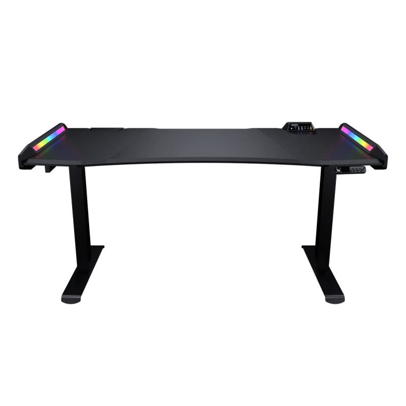 Fantech Office Desk Height Adjustable Motorised Electric Stand Gaming Table - White