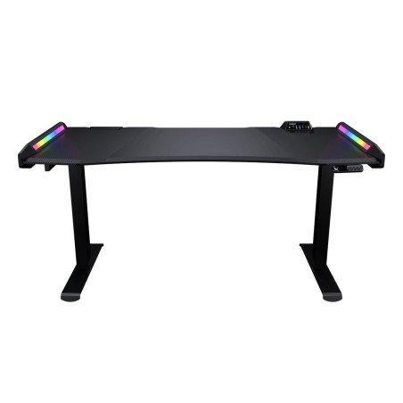 Fantech Office Desk Height Adjustable Motorised Electric Stand Gaming Table - White