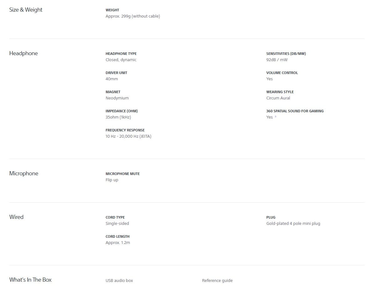 Technical Specifications