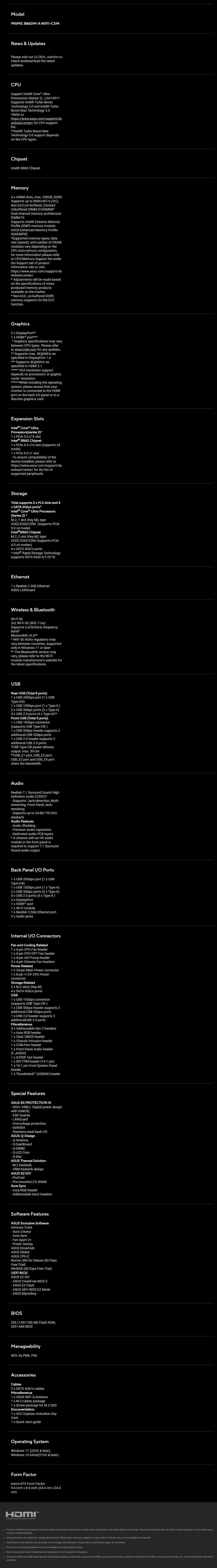 Technical Specifications